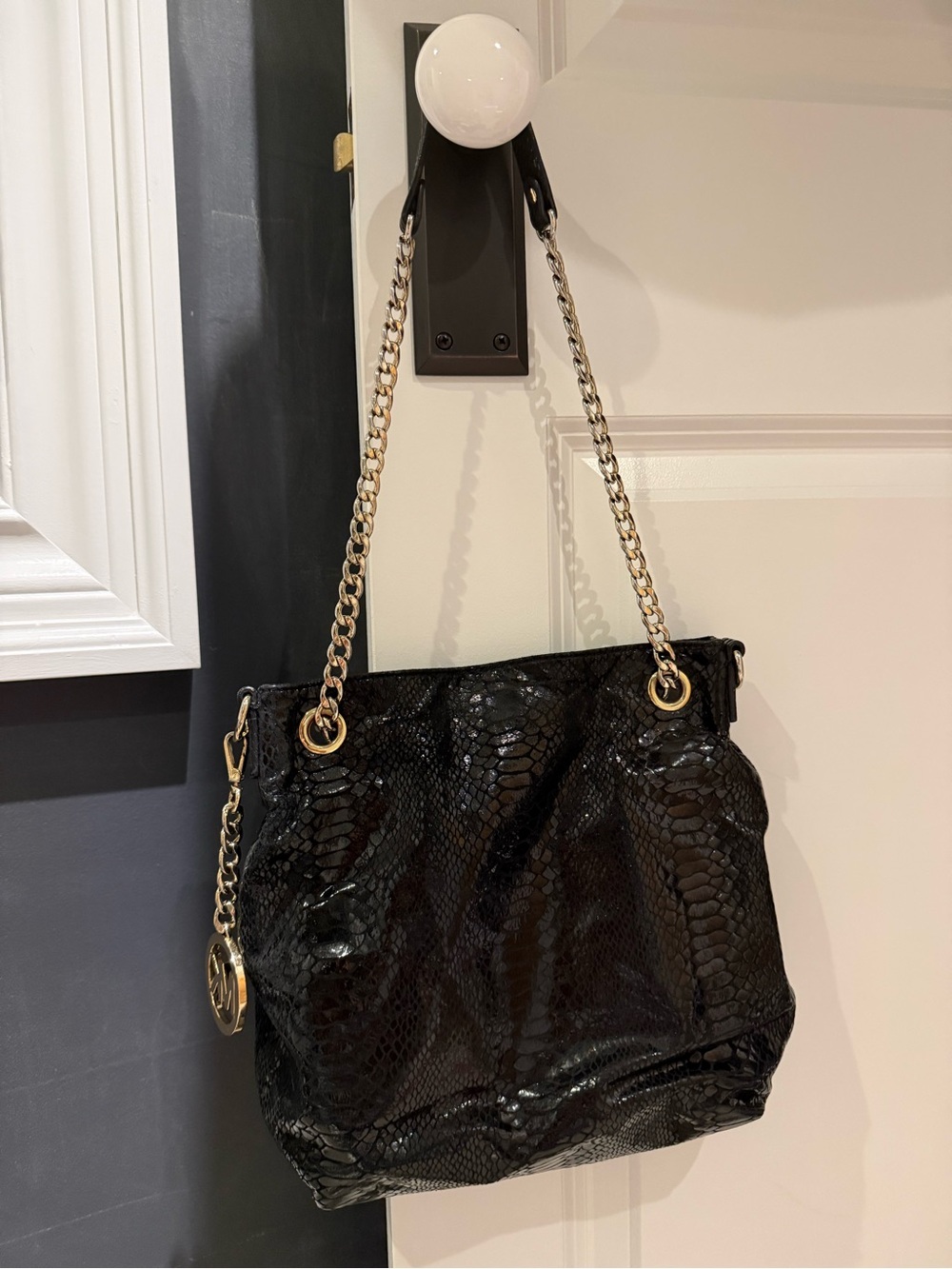 Vintage Michael Kors Faux Snakeskin Bag